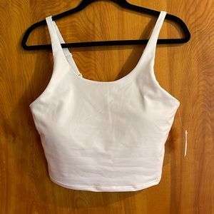 Old Navy Large White LongLine Sports bra